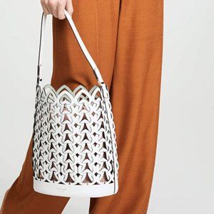 #bagsavenue authentic optic white dorit bucket crossbody new kate spade